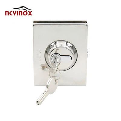 Borong Keluli Tahan Karat Dua Sisi -Kunci Dengan Kunci Loyang Untuk Pintu Kaca